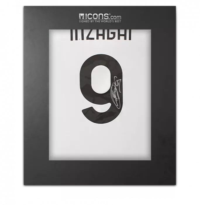 icons Filippo Inzaghi Back Signed Juventus 2024-25 Home Shirt with Fan Style Number In Deluxe Packaging