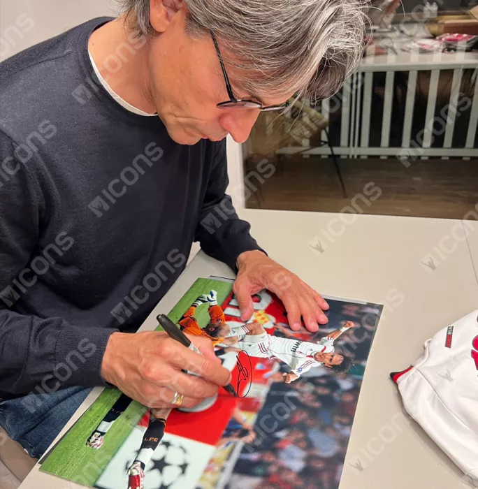Icons Filippo Inzaghi Official AC Milan Signed And Framed Photo: 2007 UEFA Champions League Final Goal