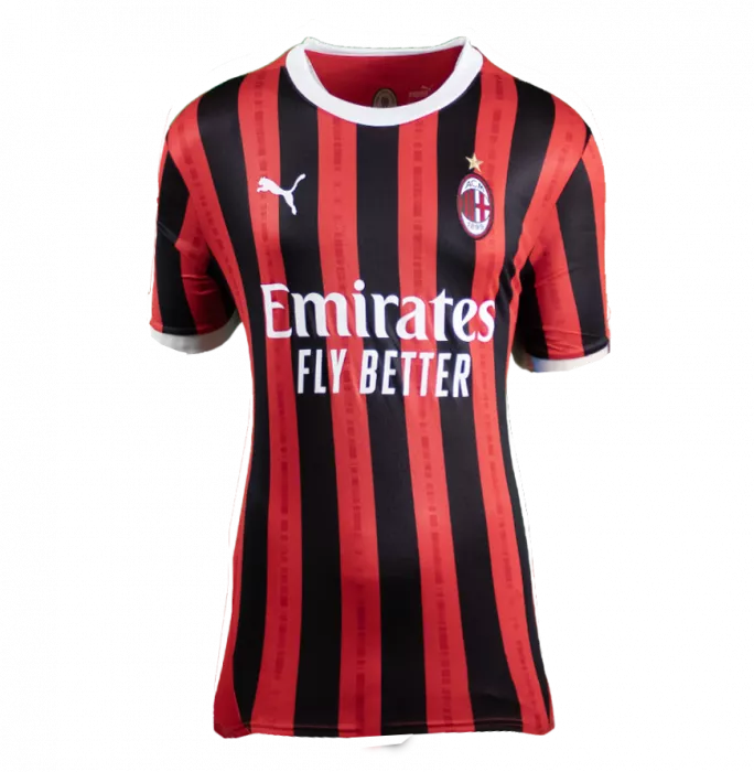 Icons Filippo Inzaghi Official UEFA Champions League Back Signed And Framed AC Milan 2024-25 Home Shirt