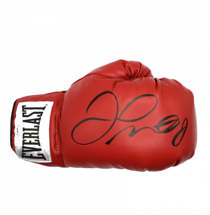 Icons Floyd Mayweather Jr. Signed Everlast Red Boxing Glove In Bubble Frame: Option 1