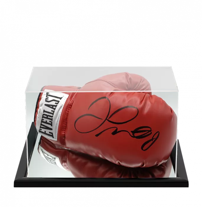 Icons Floyd Mayweather Jr. Signed Everlast Red Boxing Glove In Acrylic Case