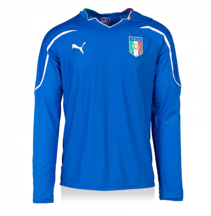 Icons Francesco Totti Back Signed Italy 2010-12 Home Shirt