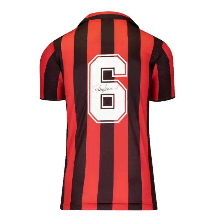 Icons Franco Baresi Official AC Milan Back Signed And Framed 1988 Home Shirt