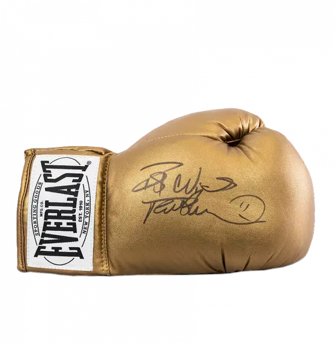 Icons Frank Bruno Signed Gold Everlast Boxing Glove