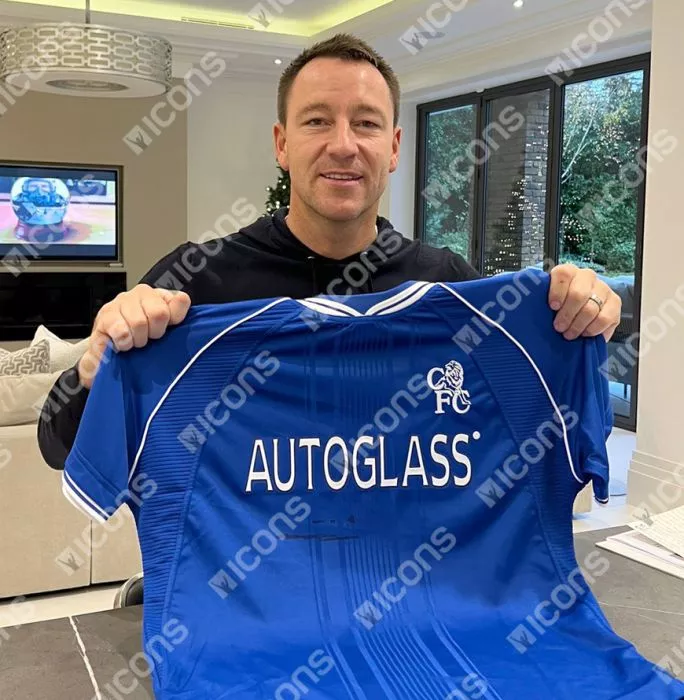 Icons Frank Lampard And John Terry Front Signed Chelsea 2000-01 Home Shirt