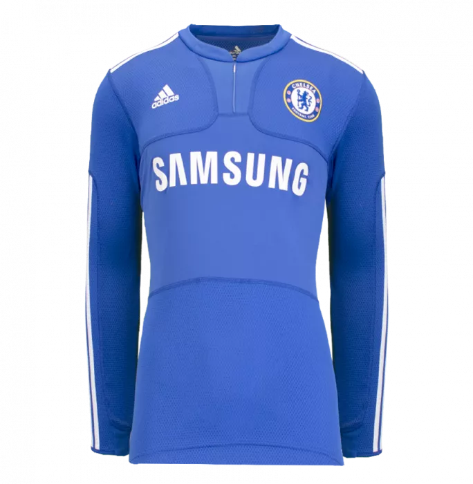Icons Frank Lampard Back Signed Chelsea 2009-10 Home Shirt With Official Velvet Numbers