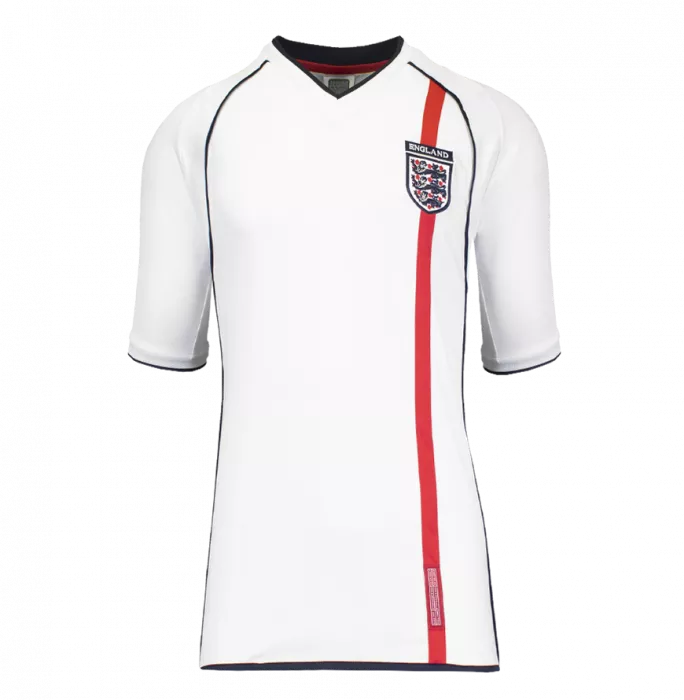 Icons Frank Lampard Back Signed England 2002 Home Shirt With Fan Style Numbers