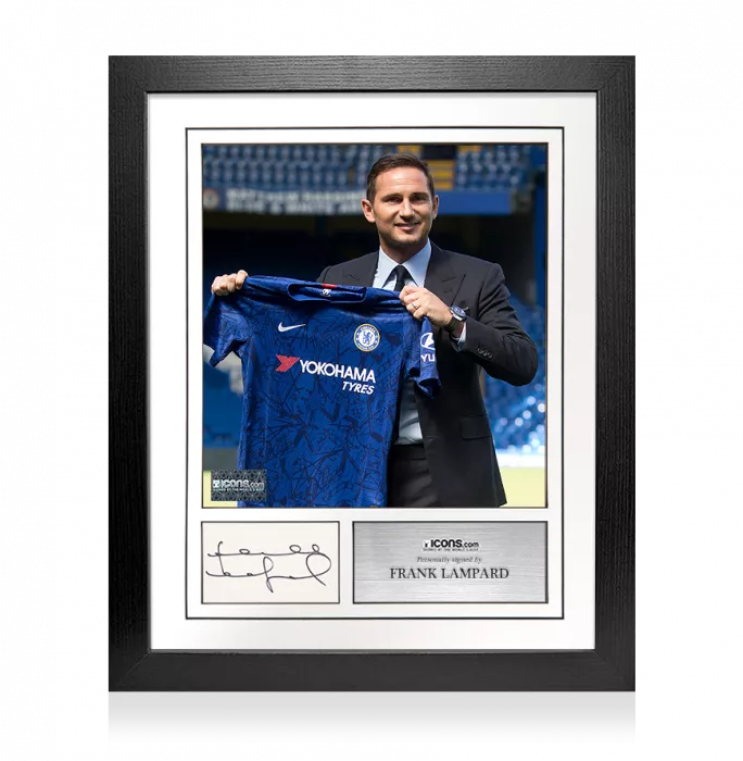 Icons Frank Lampard Signed Card And Chelsea Photo Frame – Option 1
