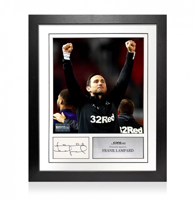 icons Frank Lampard Signed Card and Derby County Photo Frame – Option 1