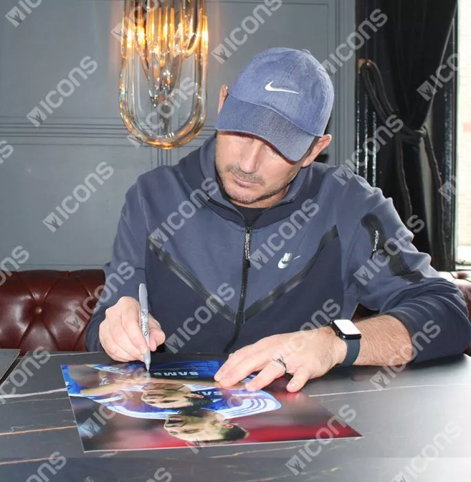 Icons Frank Lampard Signed Chelsea Photo: Celebration With John Terry