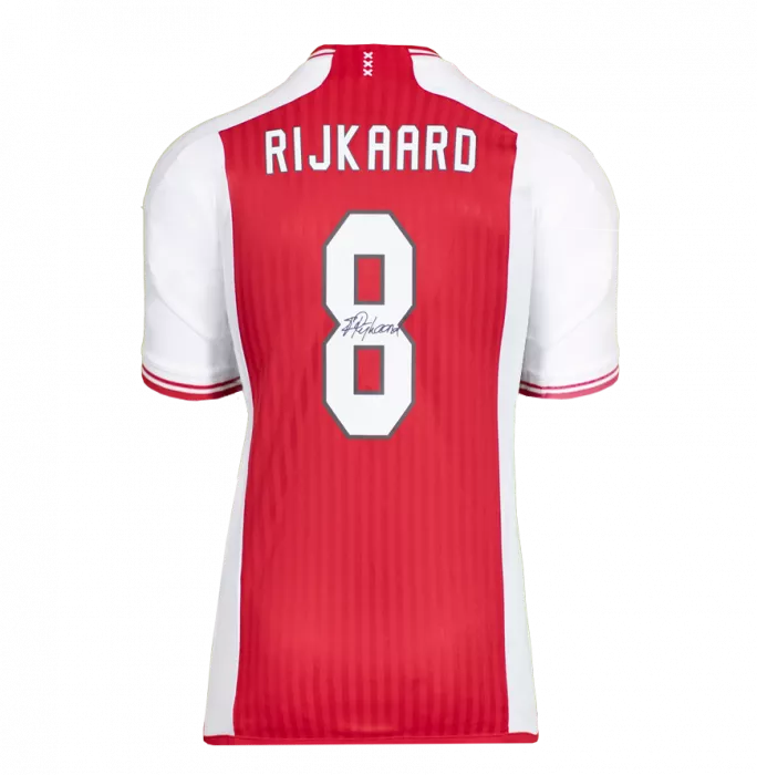 icons Frank Rijkaard Back Signed Ajax 2023-24 Home Shirt