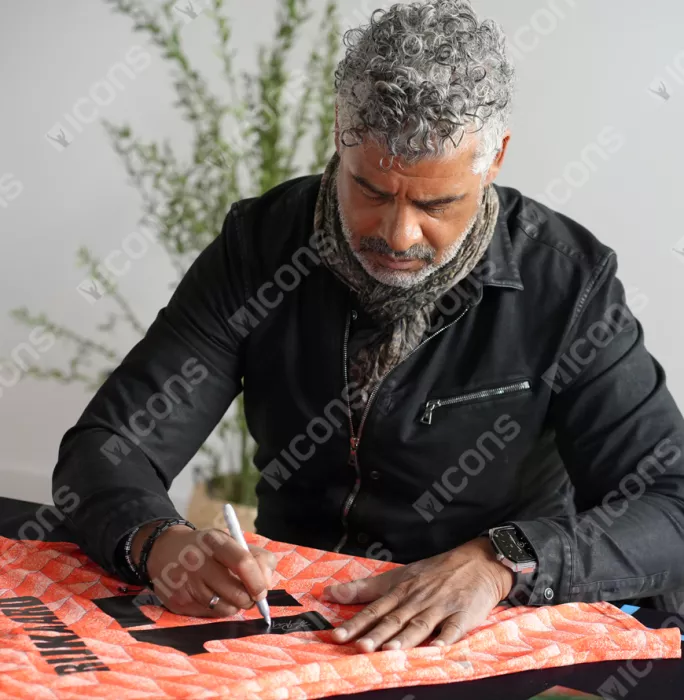 Icons Frank Rijkaard Back Signed Netherlands 1988 Home Shirt In Deluxe Packaging