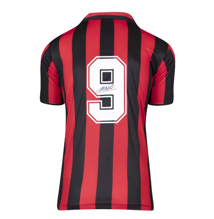 Icons Frank Rijkaard & Marco Van Basten Signed AC Milan Shirts In Classic Dual Frame