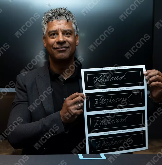 Icons Frank Rijkaard Signed Plaque And Photo Frame: Ajax Icon