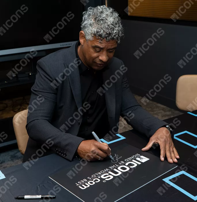 Icons Frank Rijkaard Signed Plaque And Photo Frame: Ajax Icon