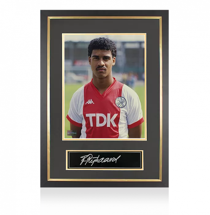 icons Frank Rijkaard Signed Plaque and Photo Frame: Ajax Icon