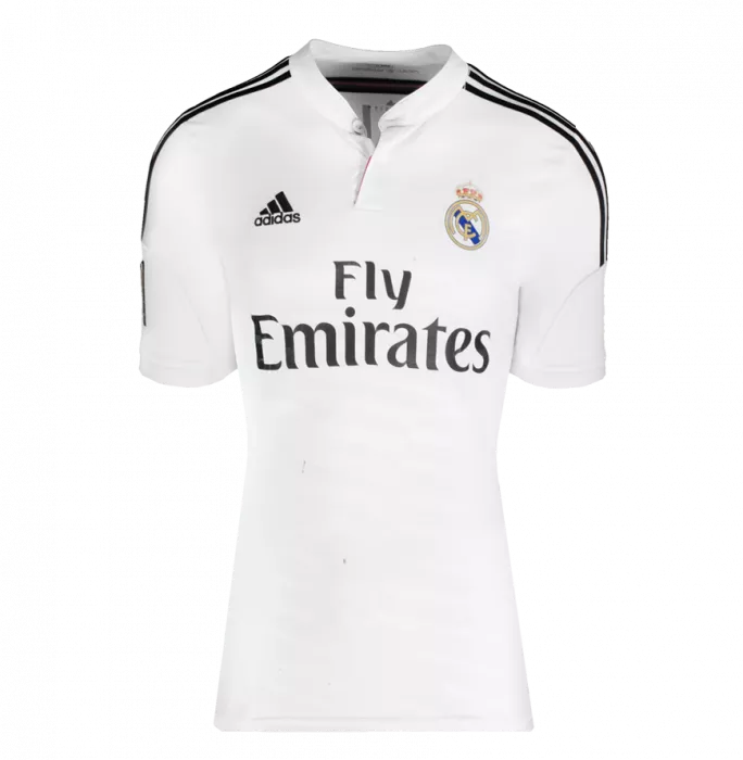 Icons Gareth Bale Back Signed Real Madrid 2014-15 Home Shirt - "5x UCL Winner" Inscription In Classic Frame