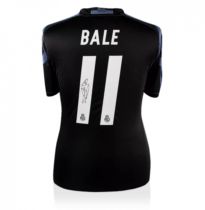 icons Gareth Bale Back Signed Real Madrid 2016-17 Away Shirt