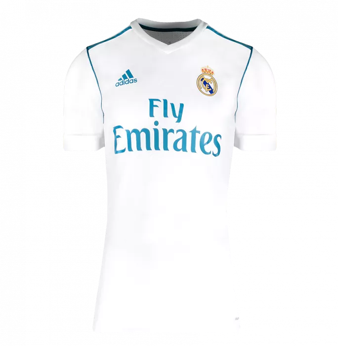 Icons Gareth Bale Back Signed Real Madrid 2017-18 Home Shirt - "5x UCL Winner" Inscription