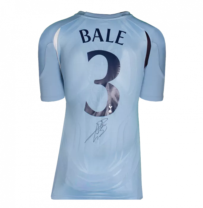 icons Gareth Bale Back Signed Tottenham Hotspur 2010-11 Away Shirt