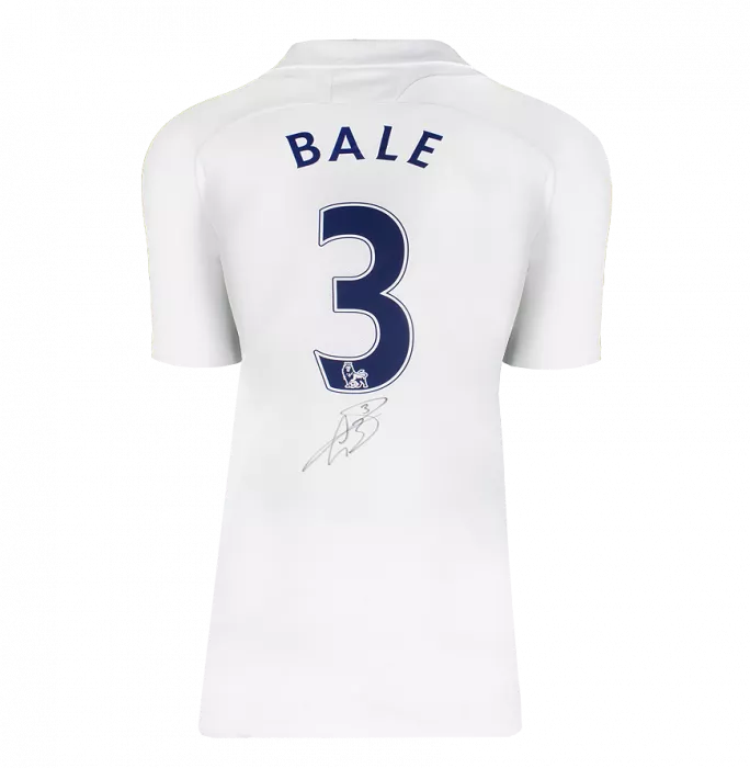 Icons Gareth Bale Back Signed Tottenham Hotspur 2011-12 Home Shirt In Hero Frame: Option 1