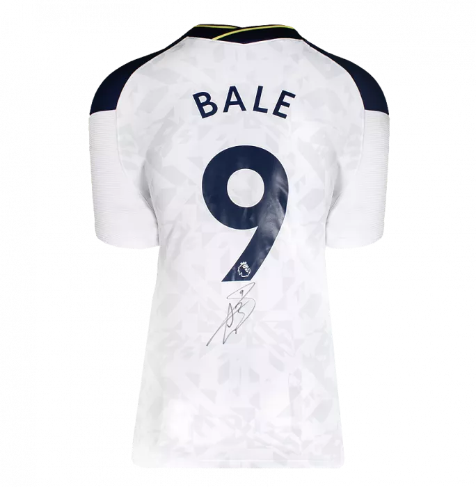 Icons Gareth Bale Back Signed Tottenham Hotspur 2020-21 Home Shirt In Hero Frame: Option 1