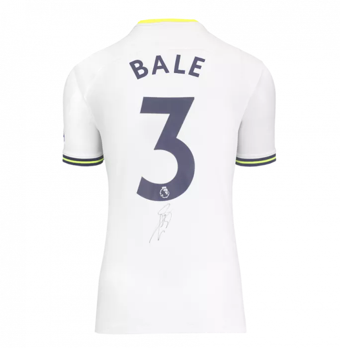 Icons Gareth Bale Back Signed Tottenham Hotspur 2022-23 Home Shirt In Hero Frame: Option 1