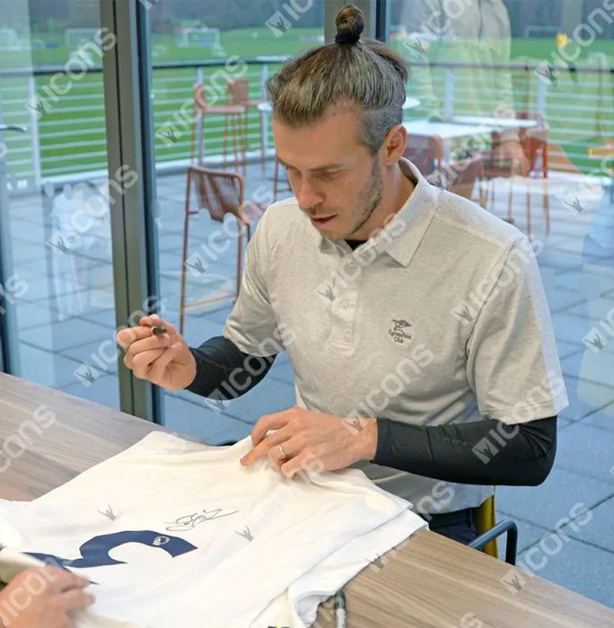 Icons Gareth Bale Back Signed Tottenham Hotspur 2022-23 Home Shirt