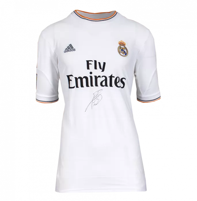Icons Gareth Bale Front Signed Real Madrid 2013-14 Home Shirt In Classic Frame