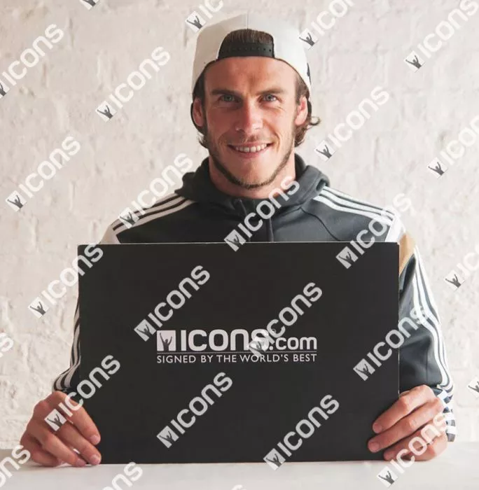 Icons Gareth Bale Front Signed Real Madrid 2013-14 Home Shirt In Classic Frame