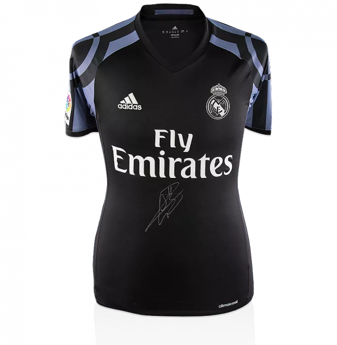 icons Gareth Bale Front Signed Real Madrid 2016-17 Away Shirt