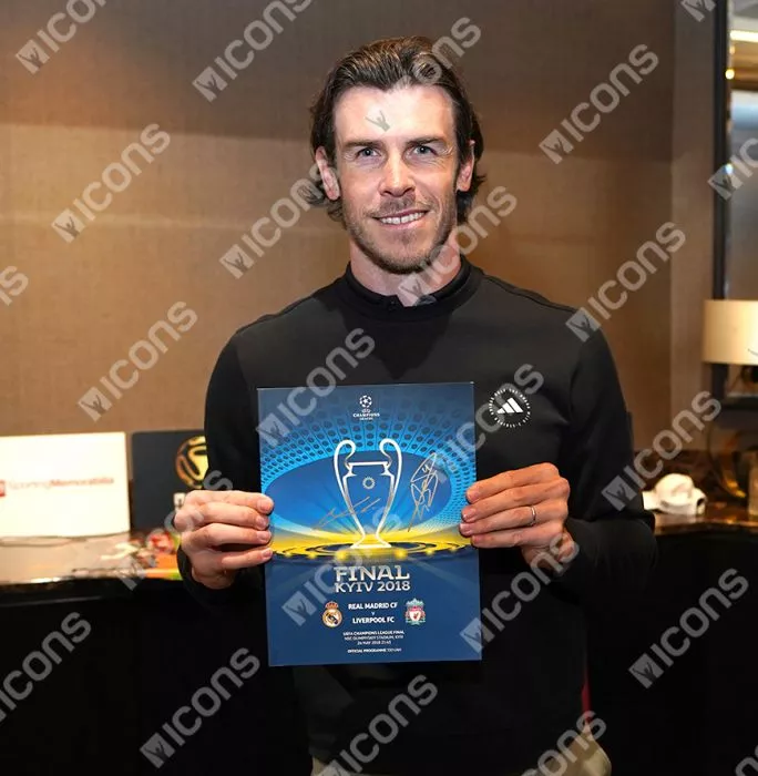 Icons Gareth Bale & Luka Modric Dual Signed And Framed Programme: 2018 UEFA Champions League