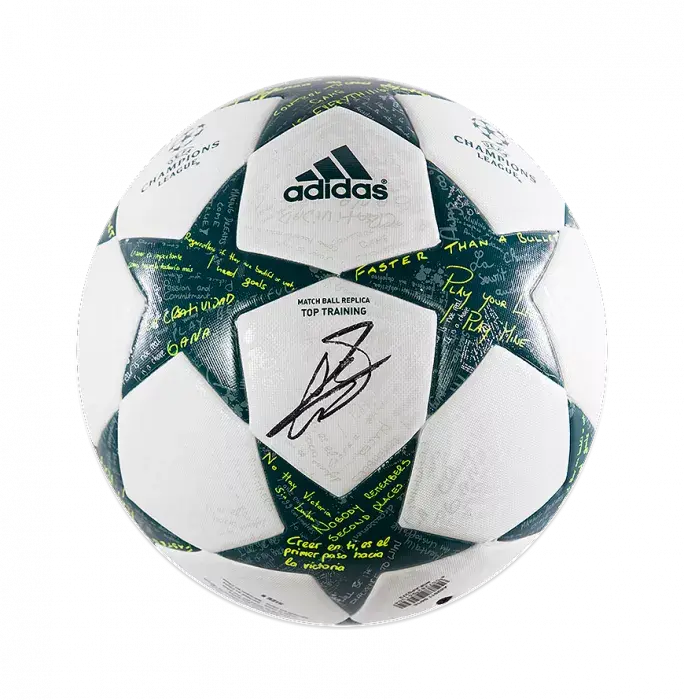 icons Gareth Bale Signed 2016-17 UEFA Champions League Football