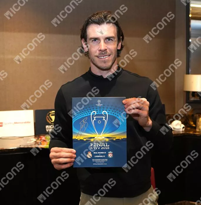 Icons Gareth Bale Signed 2018 UEFA Champions League Final Programme