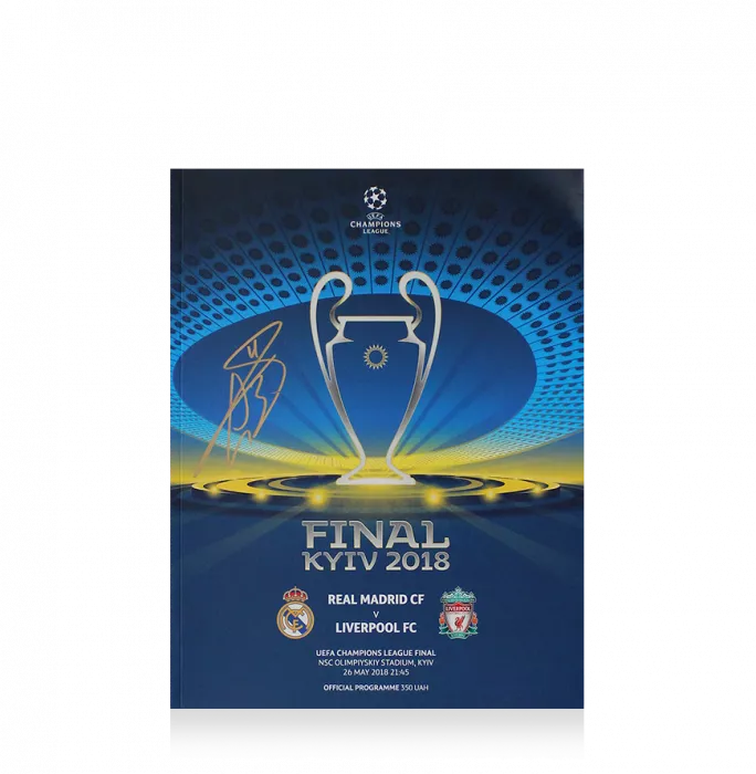Icons Gareth Bale Signed 2018 UEFA Champions League Final Programme