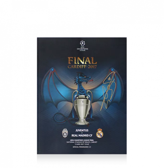 Icons Gareth Bale Signed And Framed Programme: 2017 UEFA Champions League Final