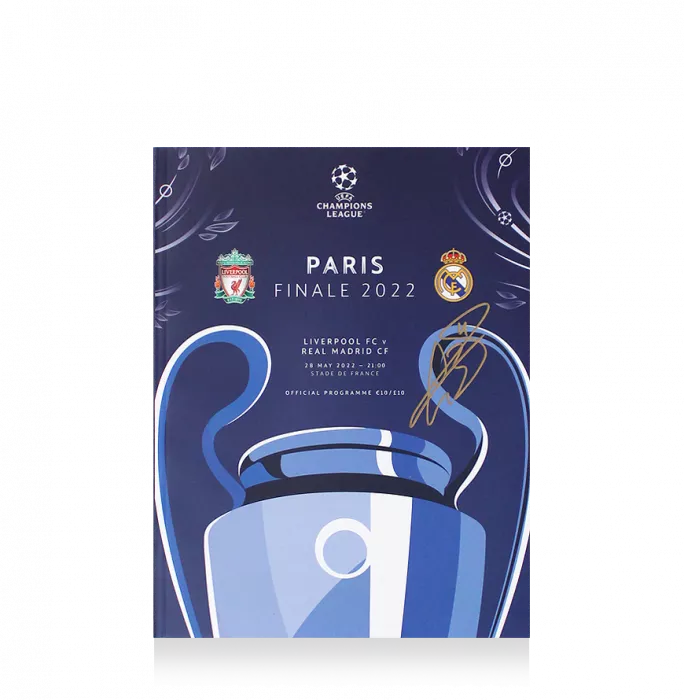 Icons Gareth Bale Signed And Framed Programme: 2022 UEFA Champions League Final