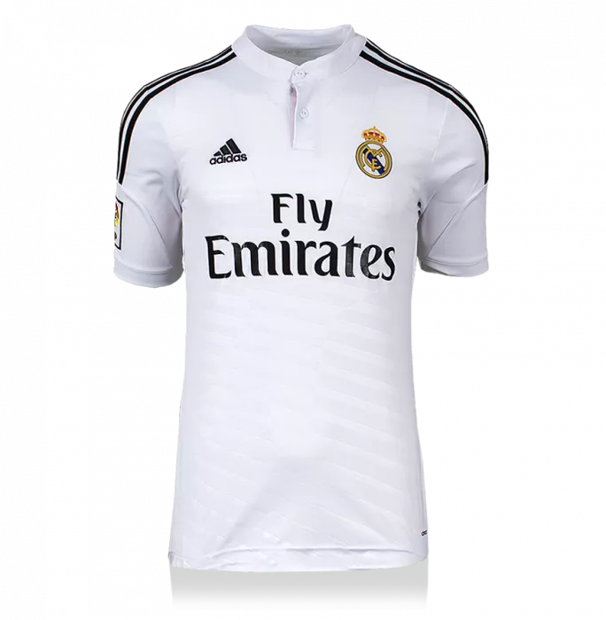 Icons Gareth Bale Signed Real Madrid 2014-15 Home Shirt With Fan Style Numbers In Hero Frame: Option 1