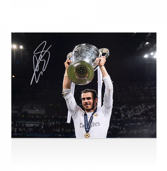 icons Gareth Bale Signed Real Madrid Photo: 2016 UEFA Champions League Winner