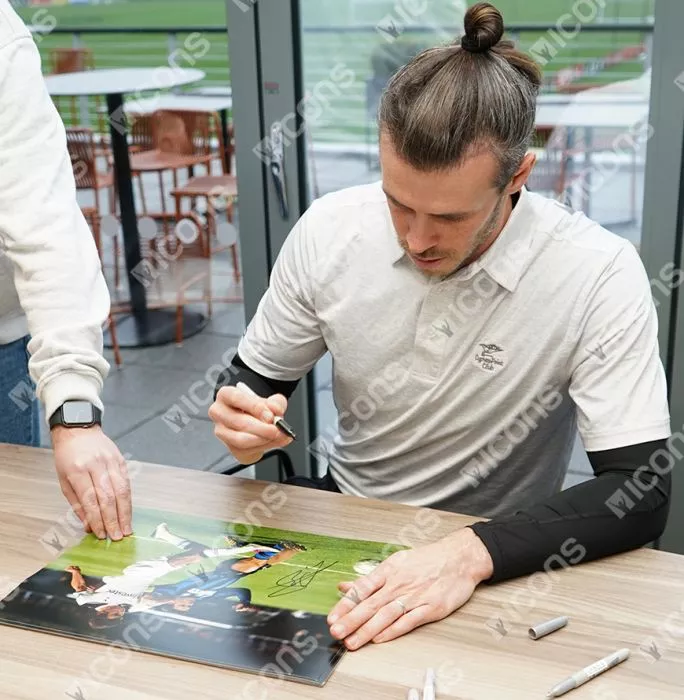 Icons Gareth Bale Signed Tottenham Hotspur Photo: Iconic UEFA Champions League Goal Vs Internazionale