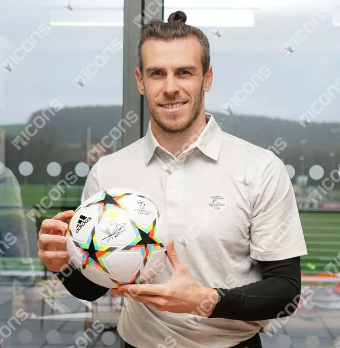 Icons Gareth Bale Signed UEFA Champions League Football