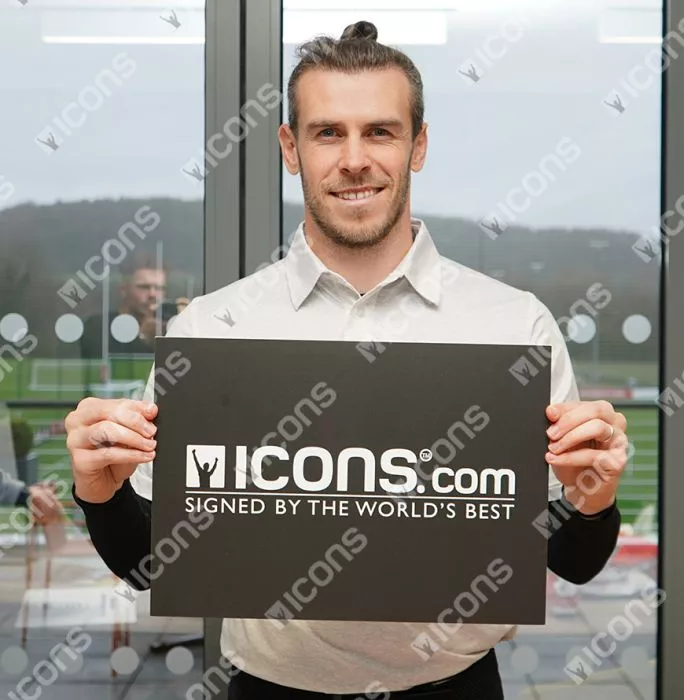 Icons Gareth Bale Signed UEFA Champions League Football