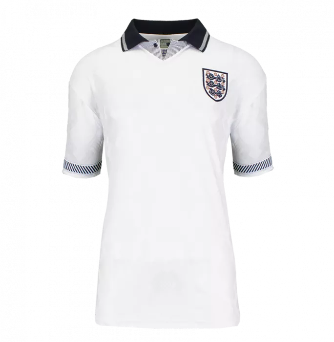 Icons Gary Lineker Back Signed England 1990 Home Shirt In Deluxe Packaging
