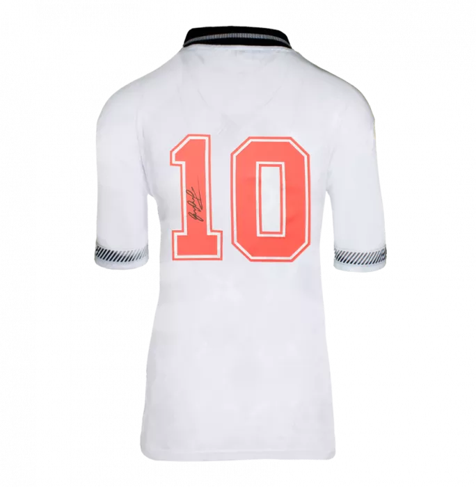 Icons Gary Lineker Official 1990 FIFA World Cup™ Back Signed And Framed England 1990 Home Shirt