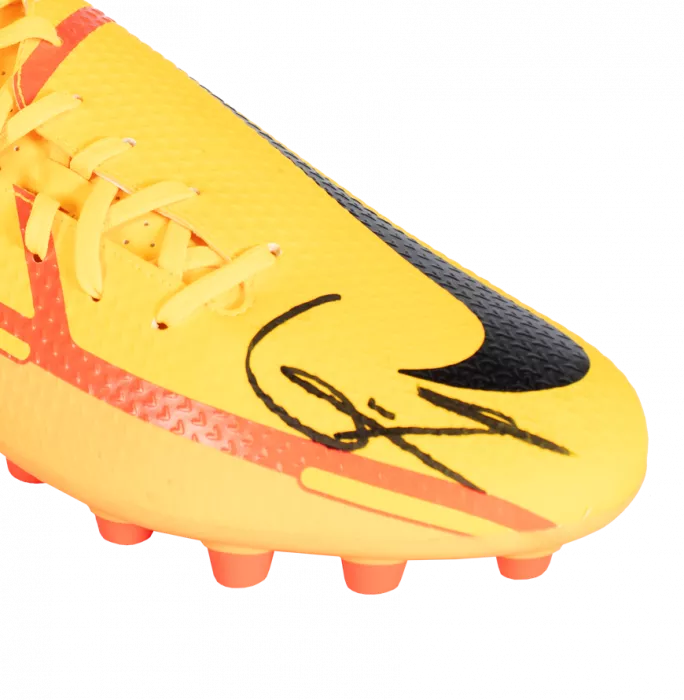 Icons Gavi Signed Nike Phantom Boot In Bubble Frame: Option 1