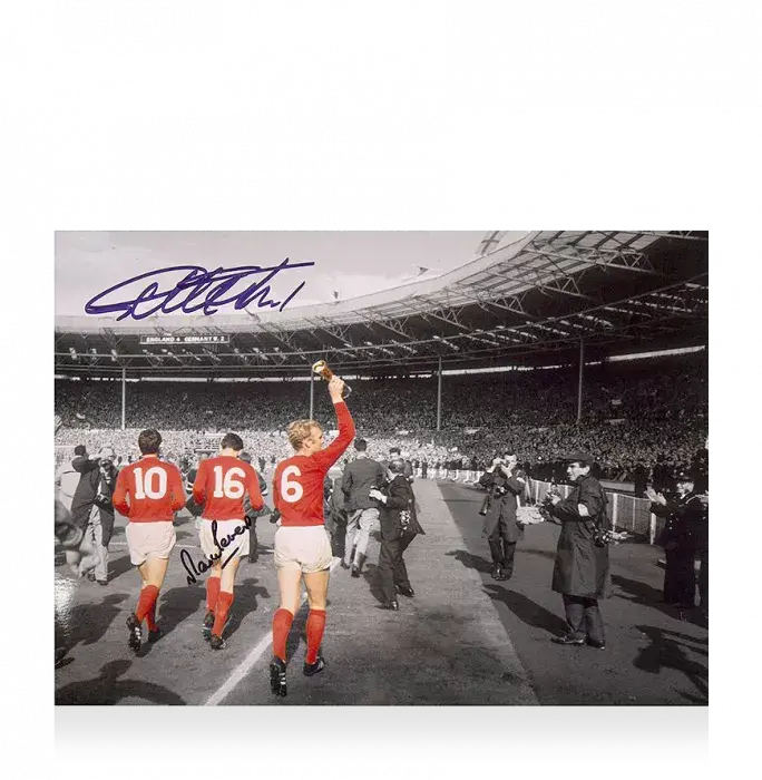 icons Geoff Hurst & Martin Peters Signed England Photo