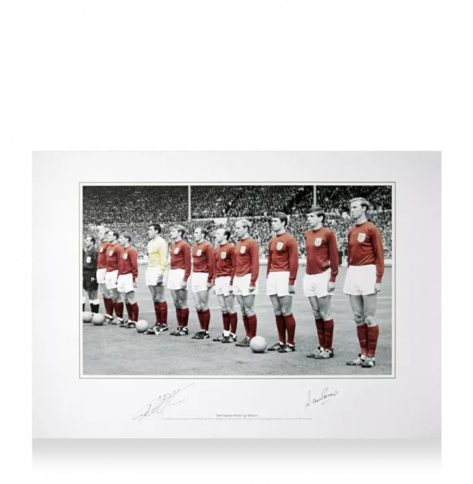 icons Geoff Hurst & Martin Peters Signed England Photo