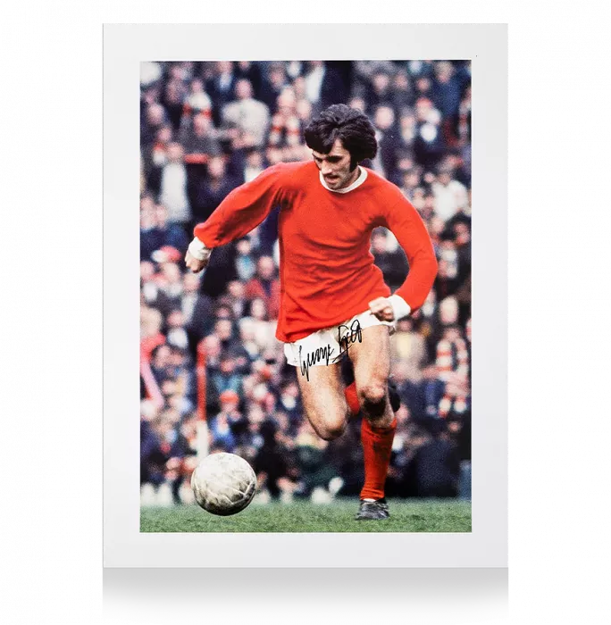 icons George Best Signed Manchester United Print: Portrait of an Icon