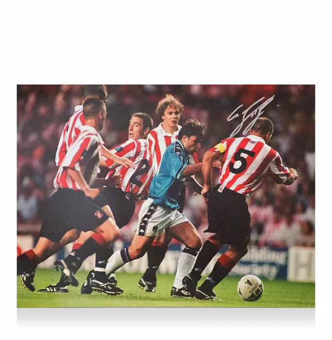 icons Georgi Kinkladze Signed Manchester City Photo