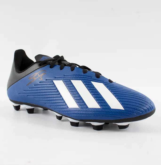 Icons Georginio Wijnaldum Signed Blue And Black Adidas X Boot In Acrylic Case